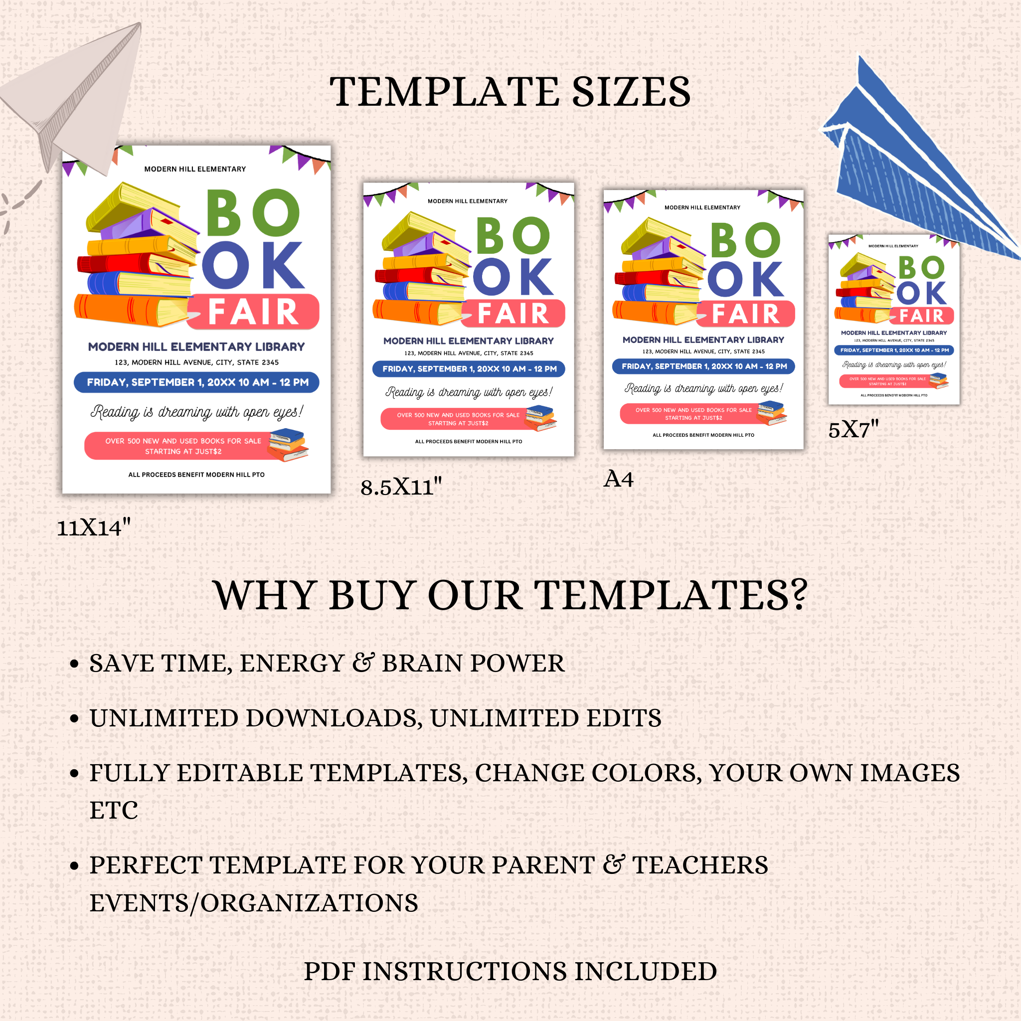 Book Fair Flyer Template