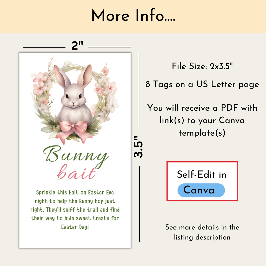 Bunny Bait Favor Tag