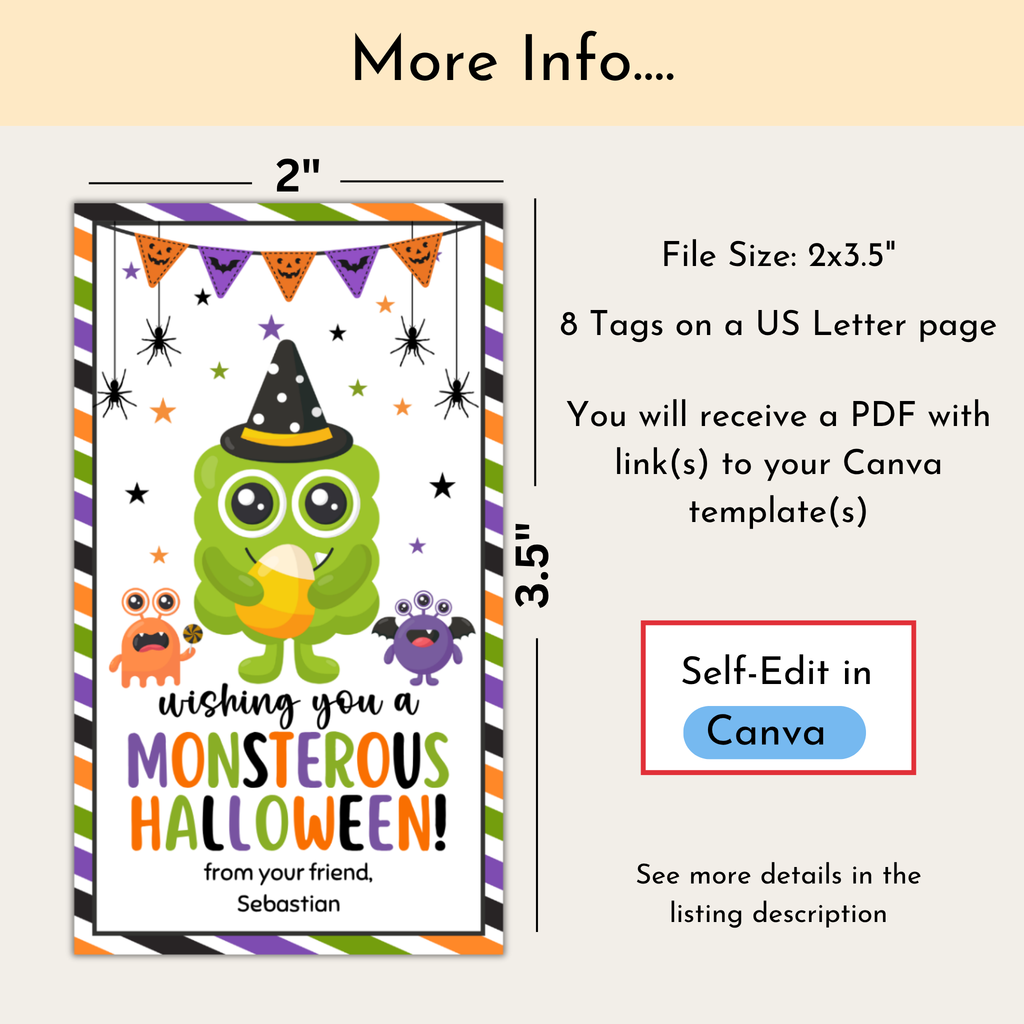 Monster Halloween Tag