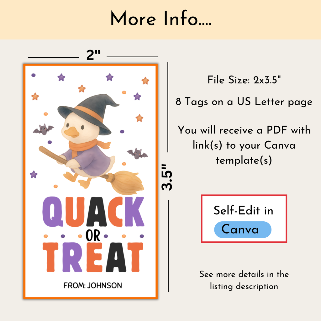 Halloween Rubber Duck Tag