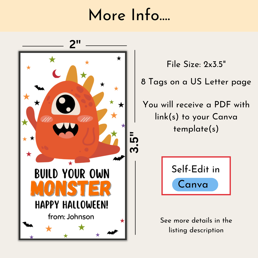 BYO Monster Halloween Tag