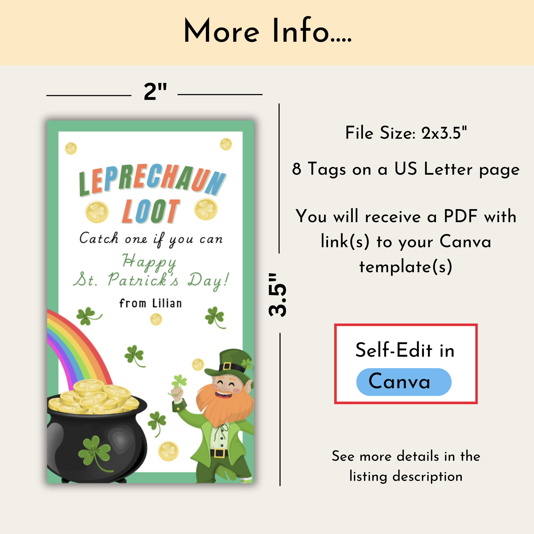 Leprechaun Loot Tags