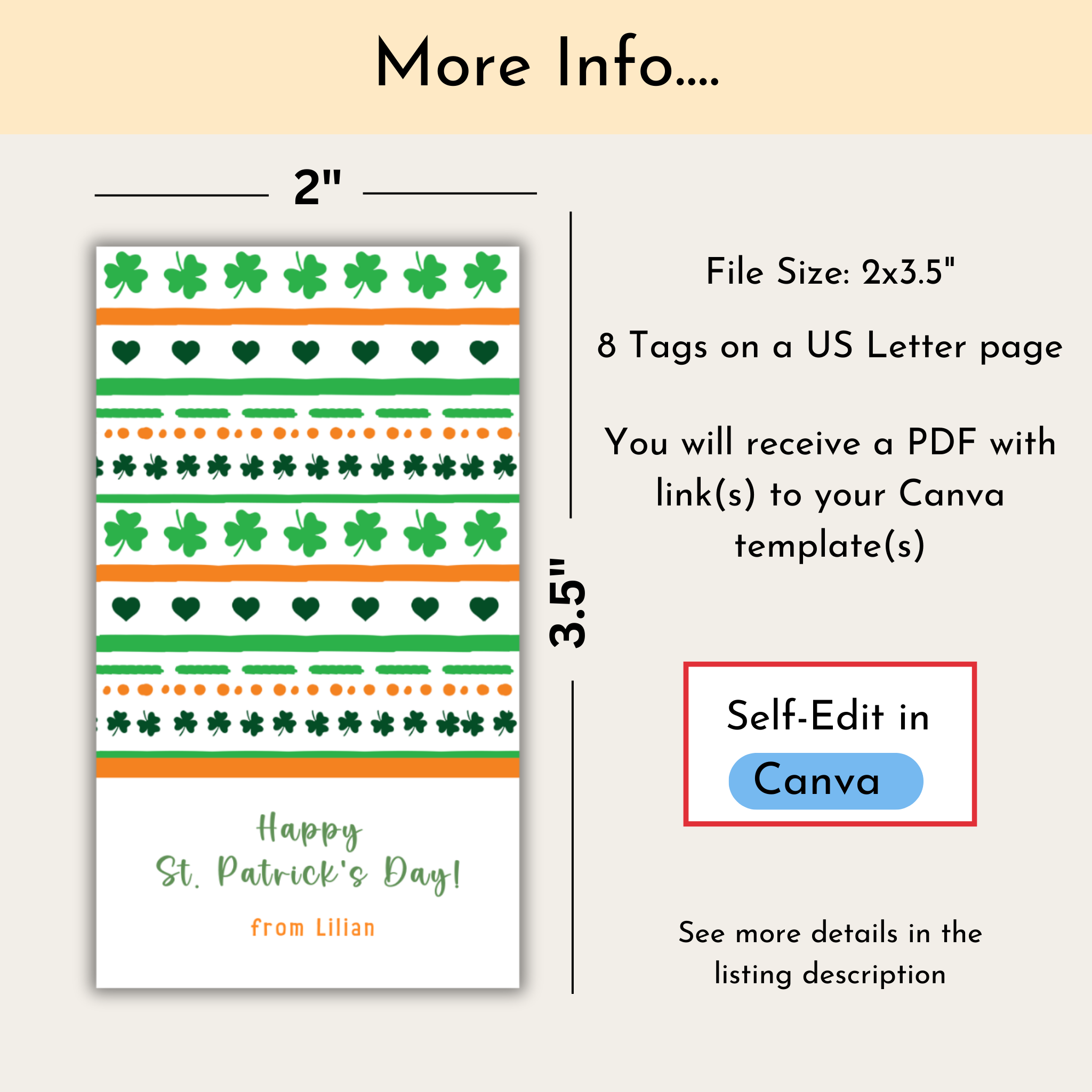 St. Patrick's Day Tag
