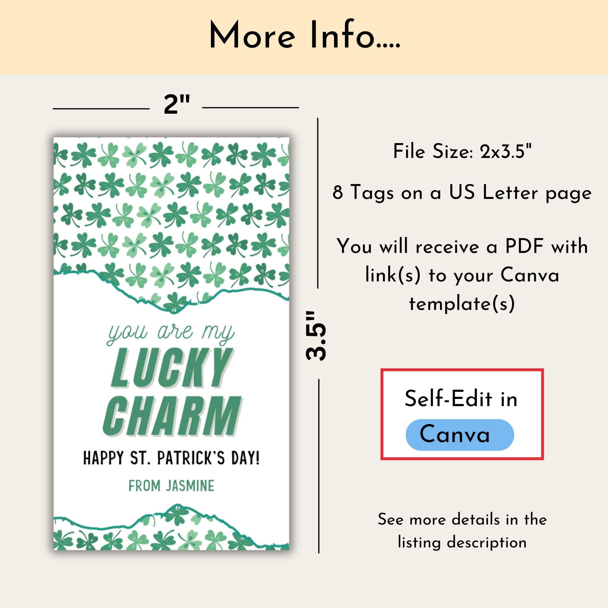 Lucky Charm Gift Tag
