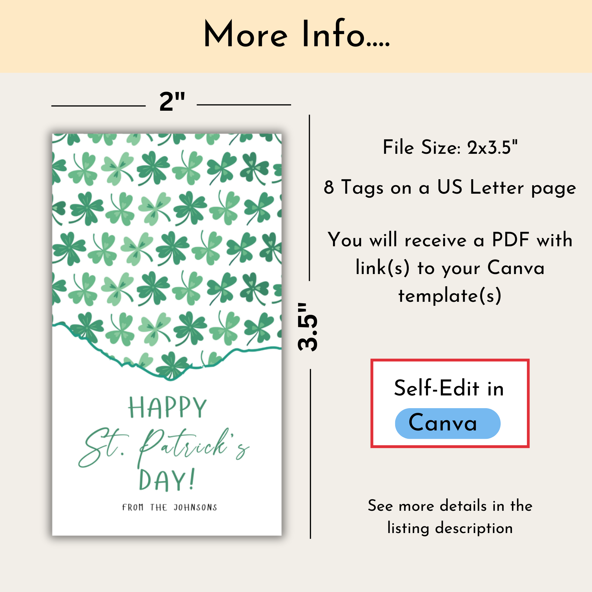 Happy St. Patrick's Day Tag