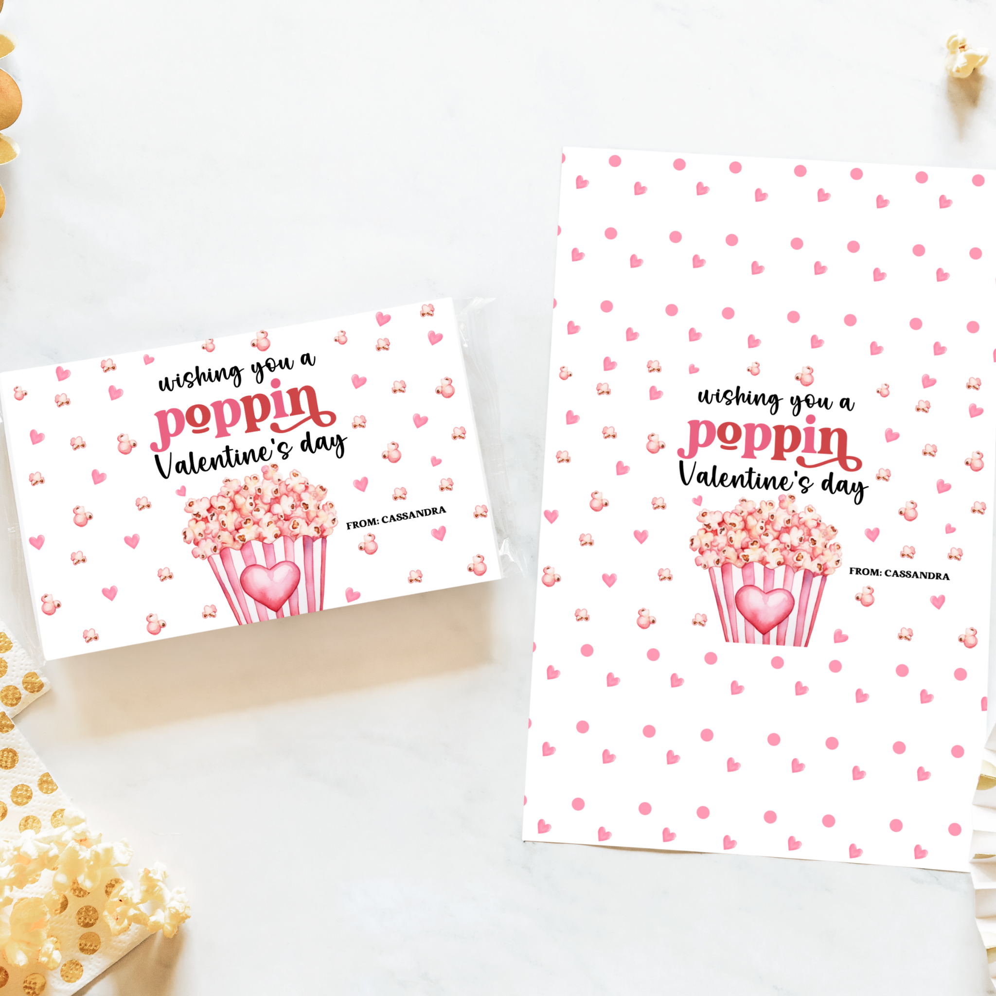 Valentine's Popcorn Wrapper