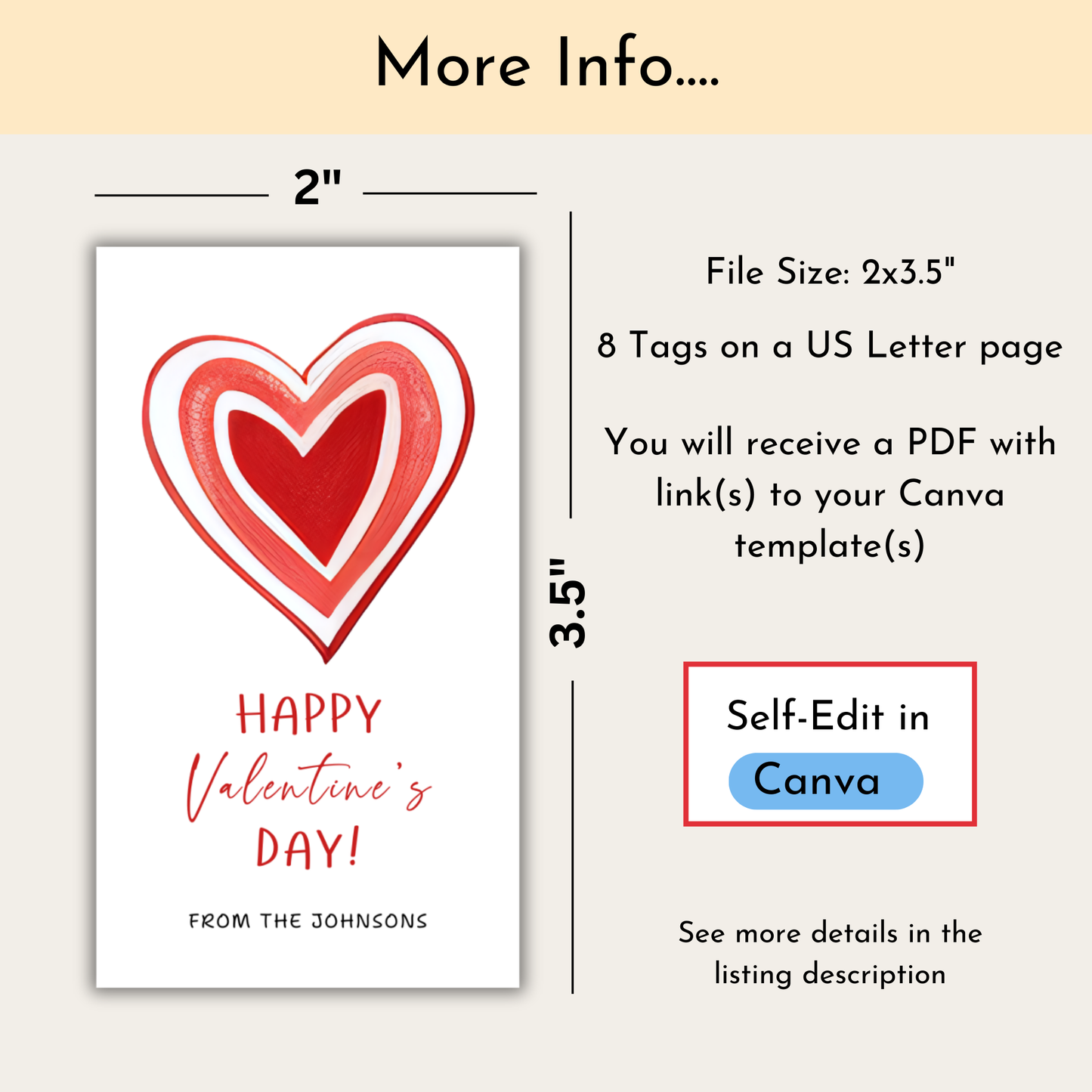 Valentine's Day Gift Tag