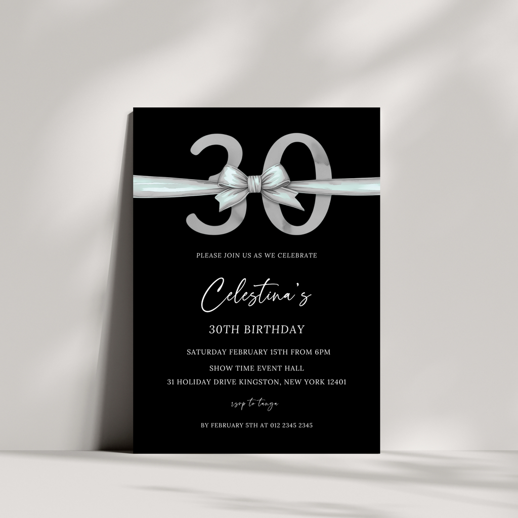 30th Birthday Invitation