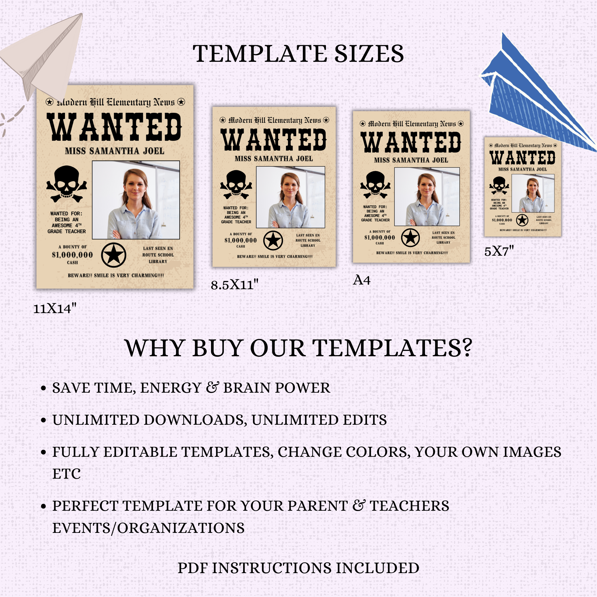 Wanted Teacher Appreciation Flyer