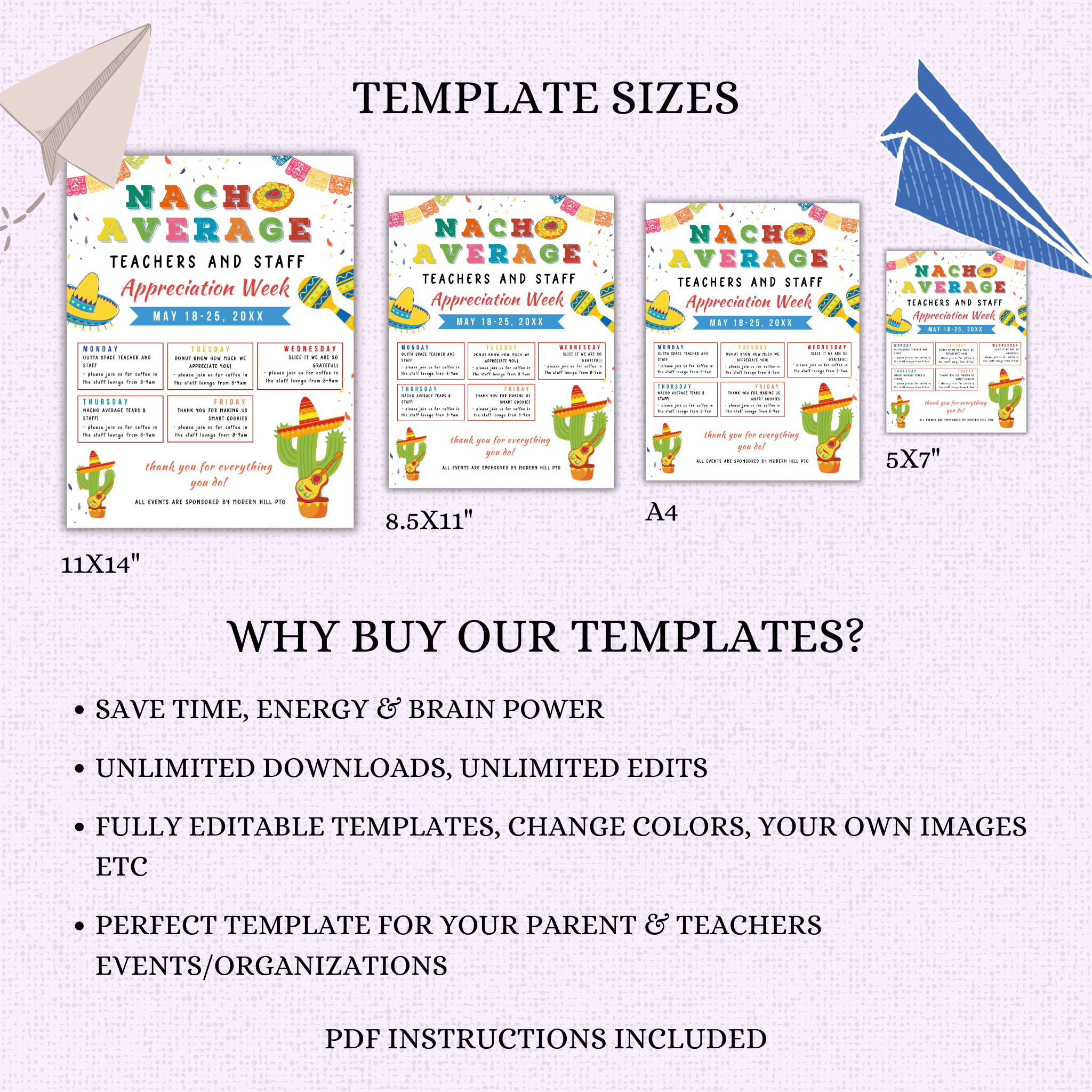 Nacho Average Teacher Appreciation Flyer