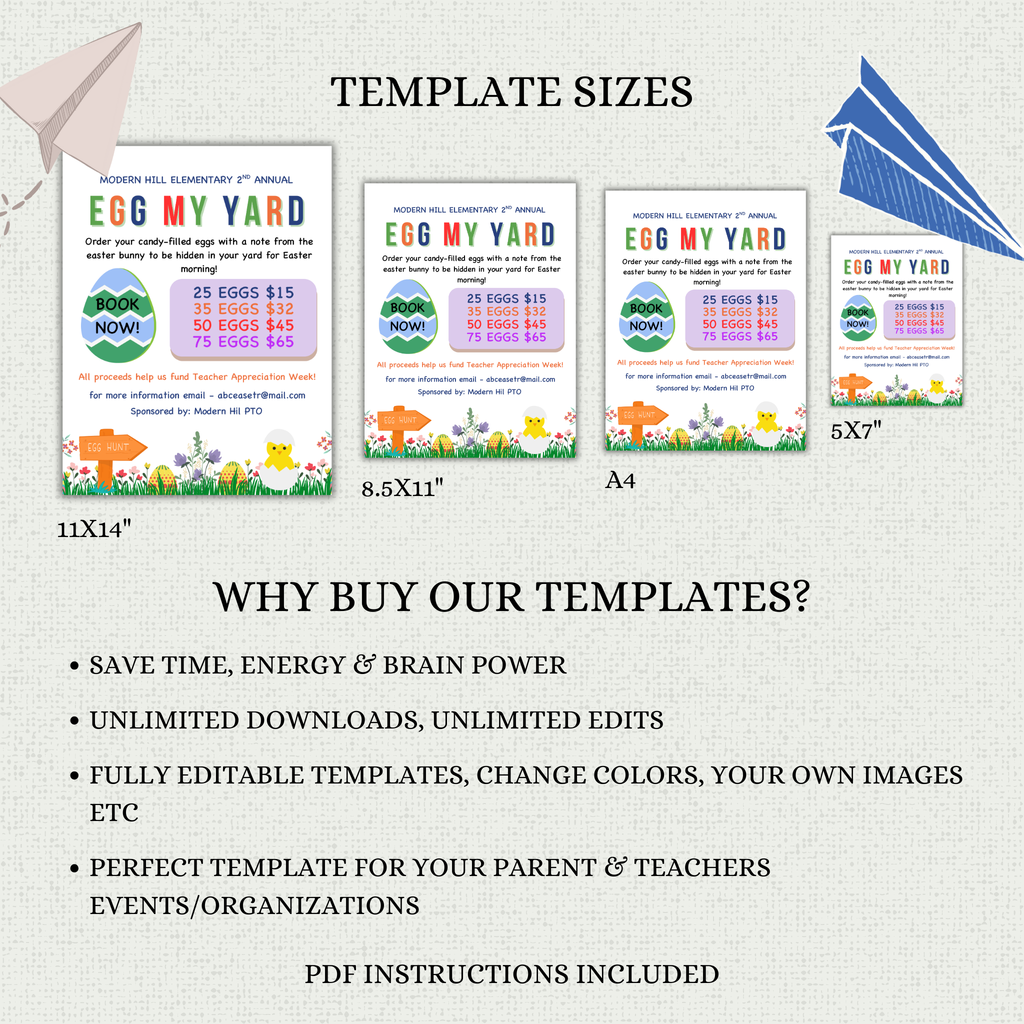 Egg  My Yard Flyer Template
