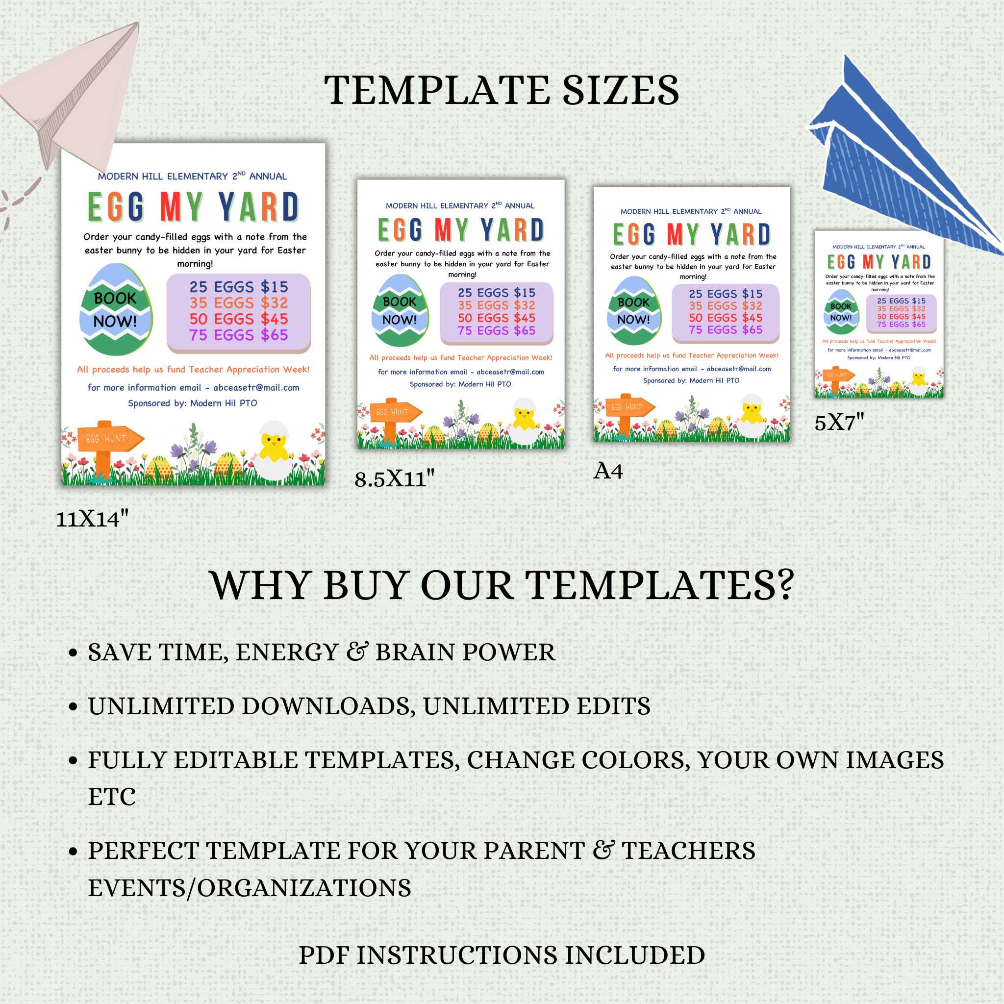 Egg  My Yard Flyer Template