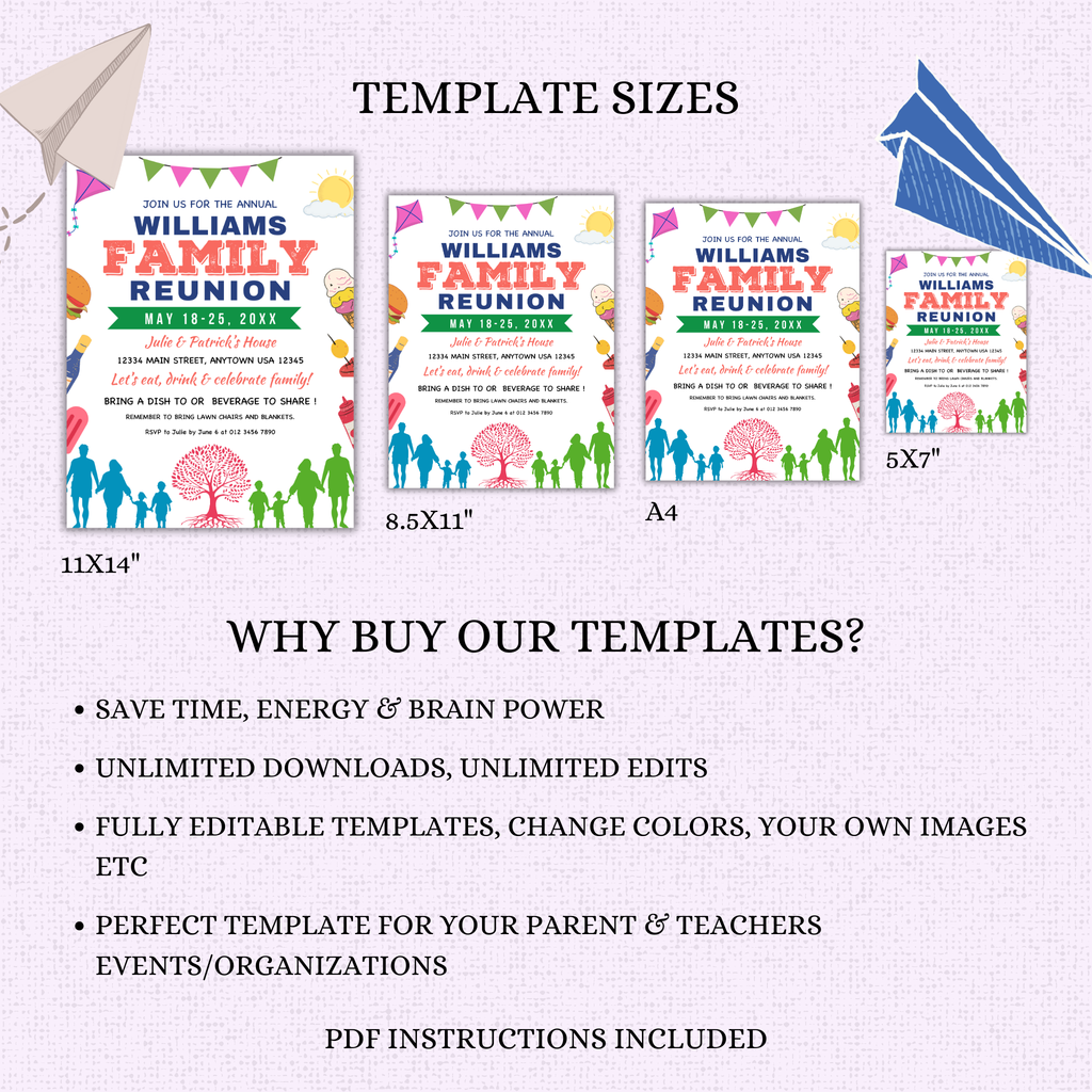 Family Reunion Flyer Template