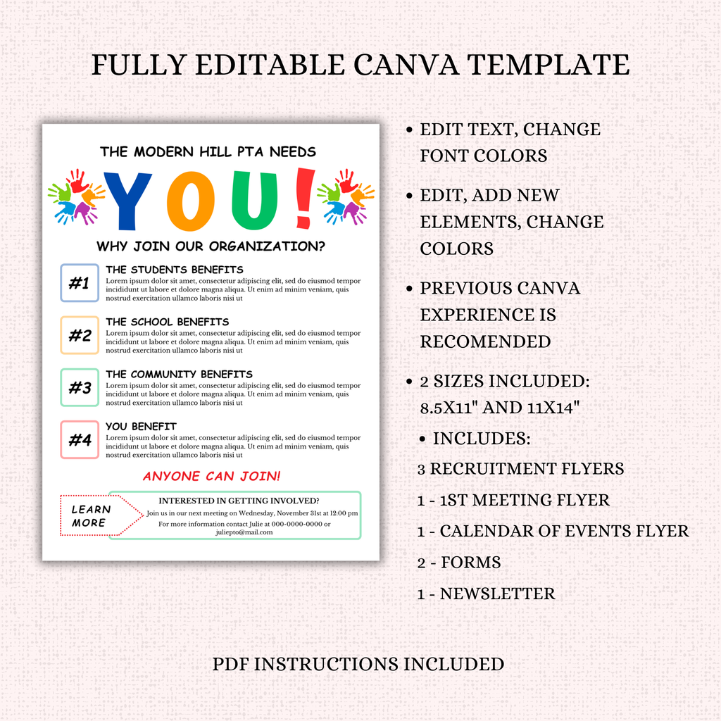 PTO Flyer/Form Template Bundle