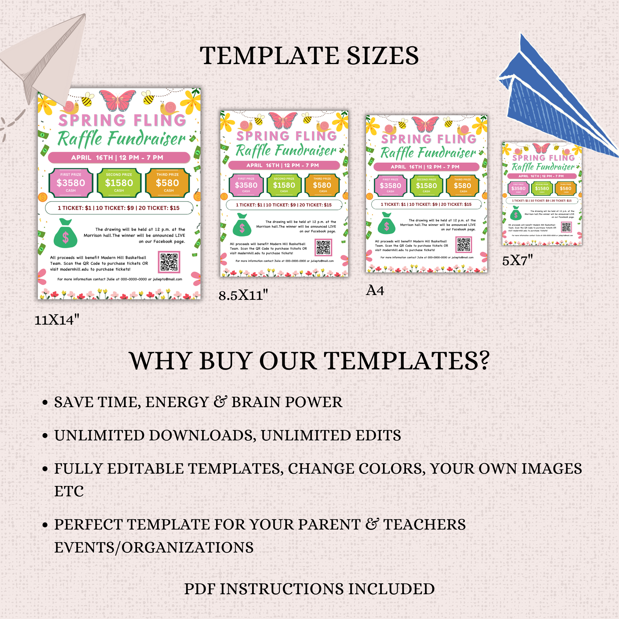 Kids Summer Art Camp Flyer Template