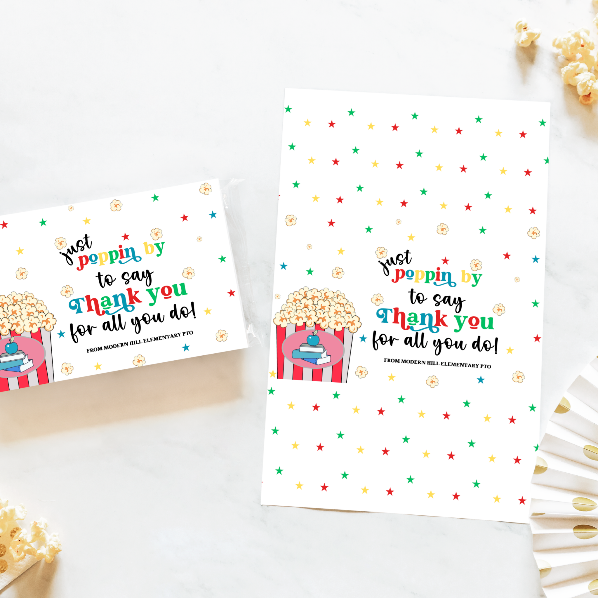 Teacher Appreciation Popcorn Wrapper