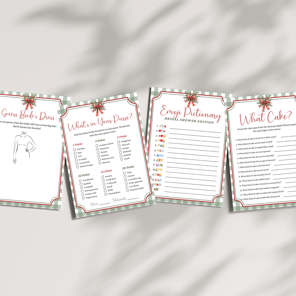 Christmas Bridal Shower Games #1