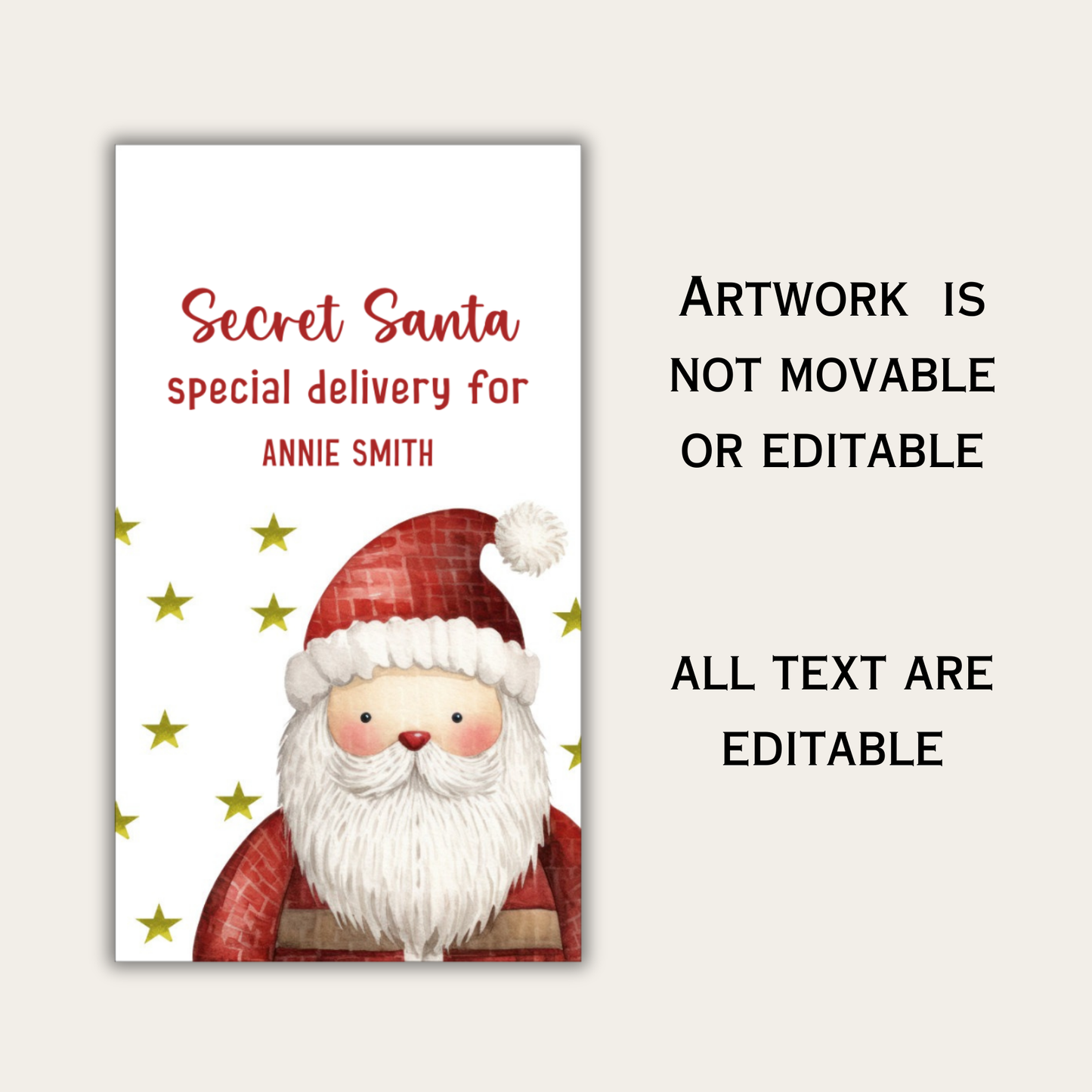 Secret Santa Gift Tag