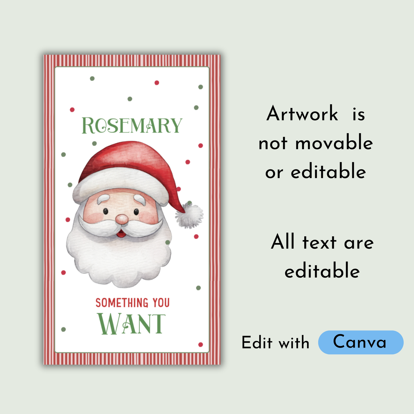 Want Need Wear Read Gift Tags