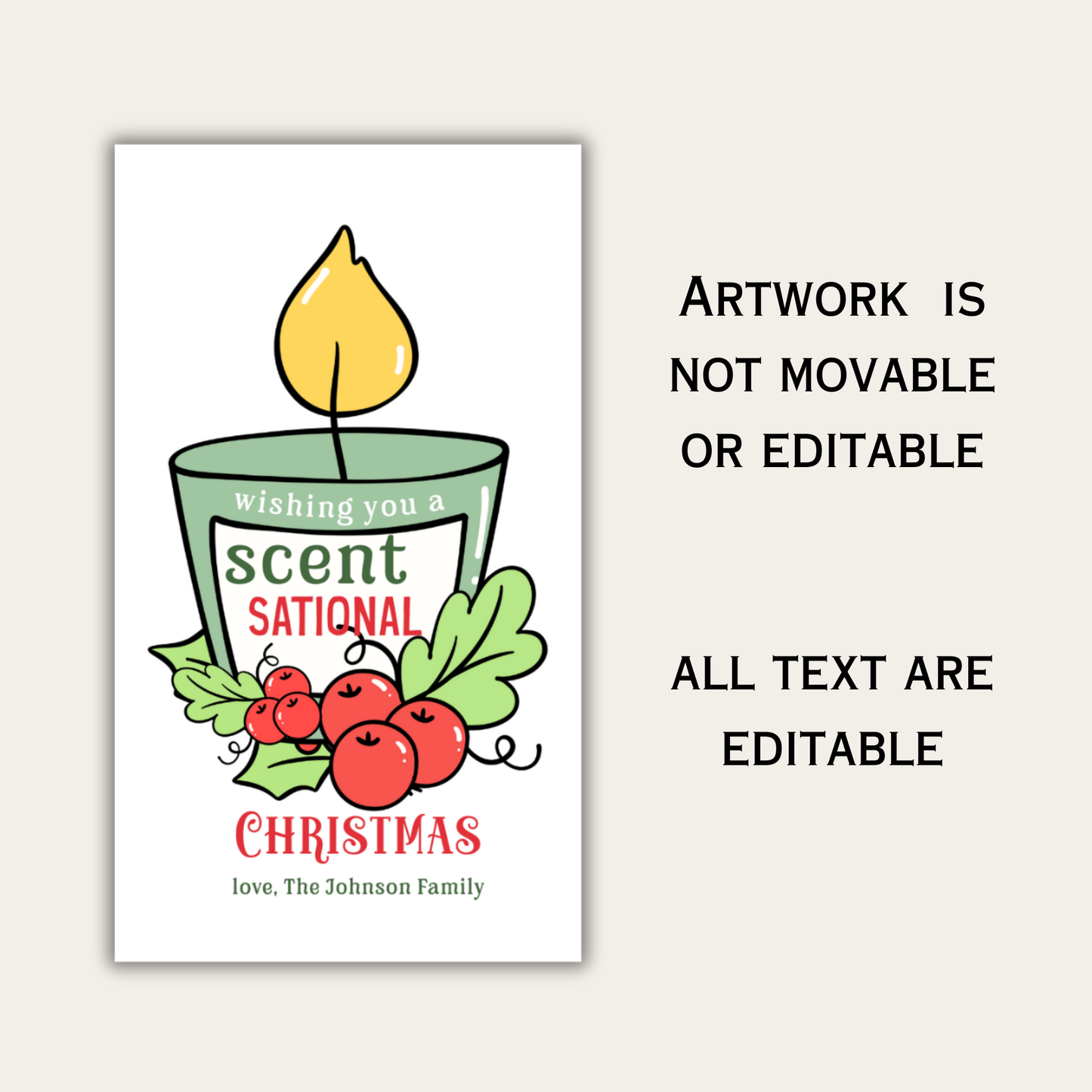 Wishing you a Scentsational Christmas Gift Tag