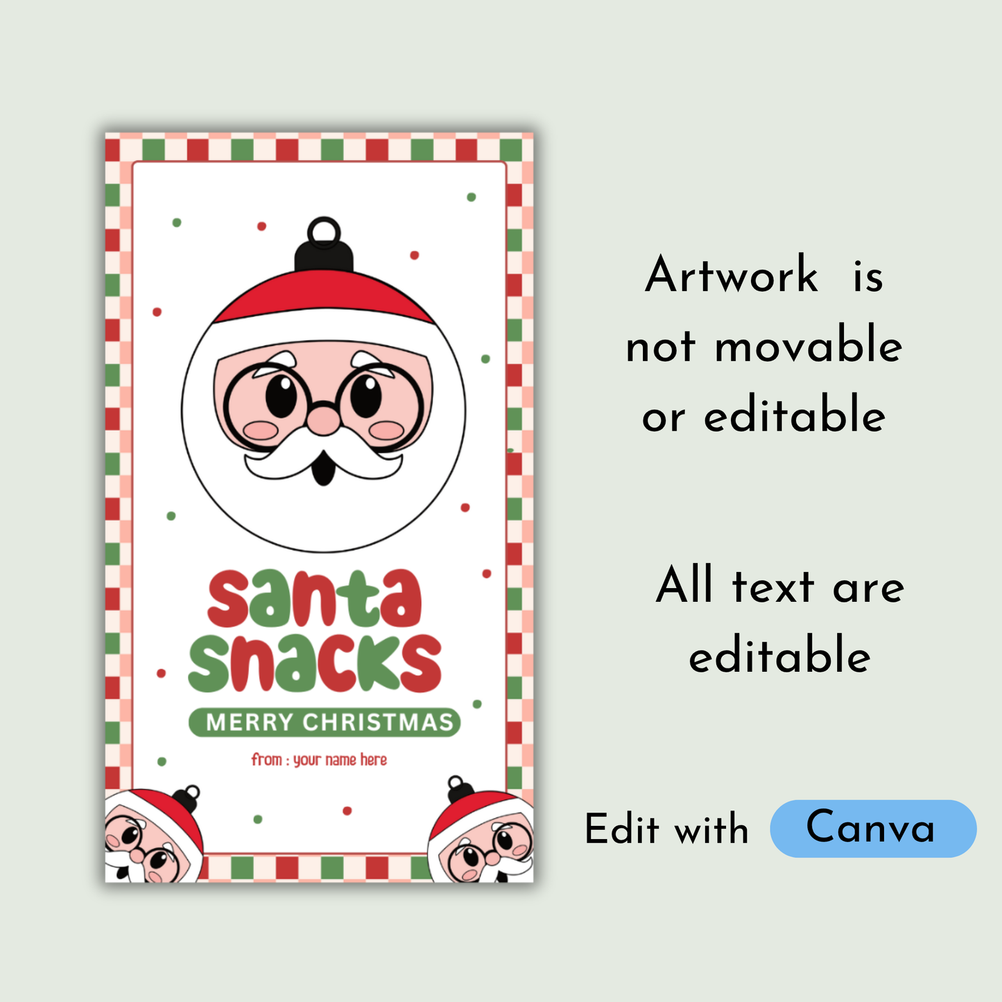 Christmas Gift Tags | Set of 8