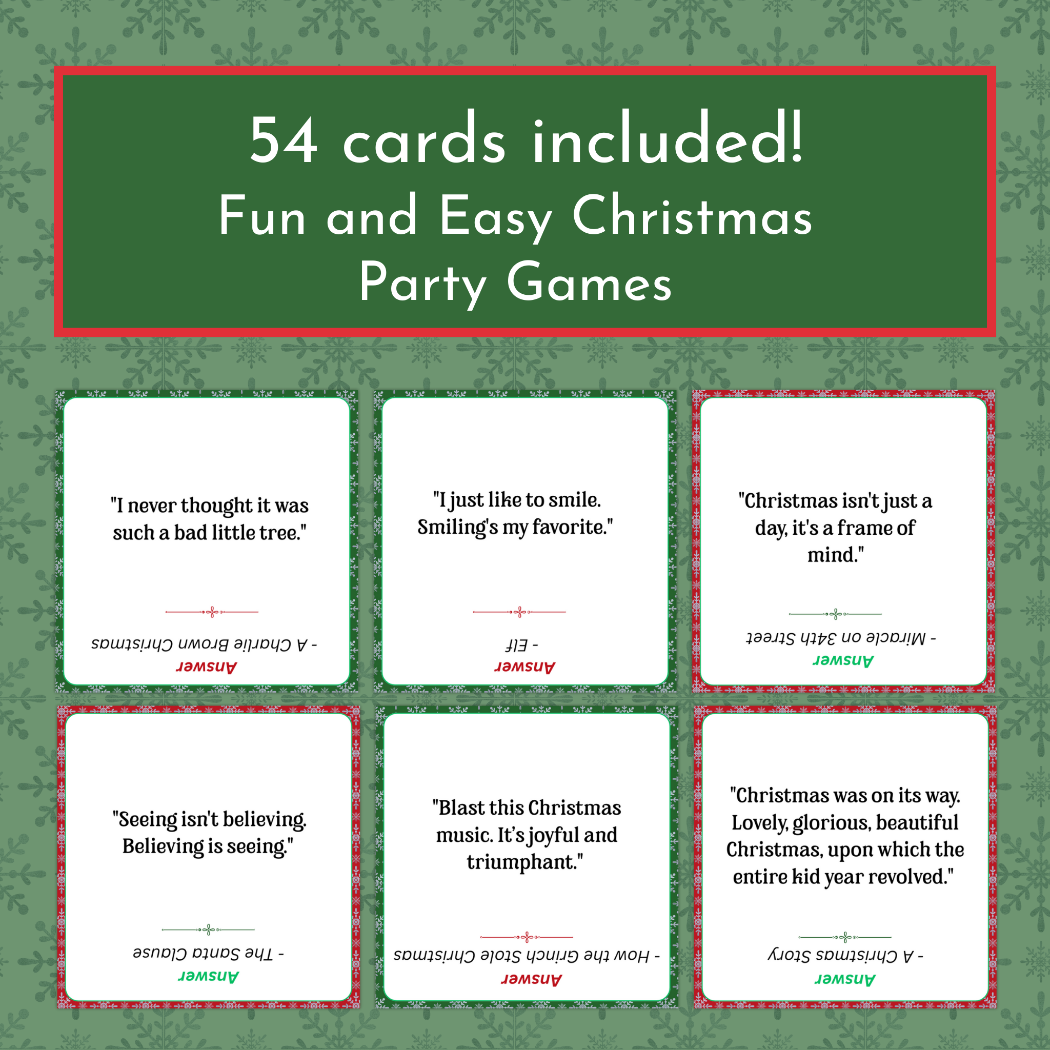 Name the Christmas Movie Game