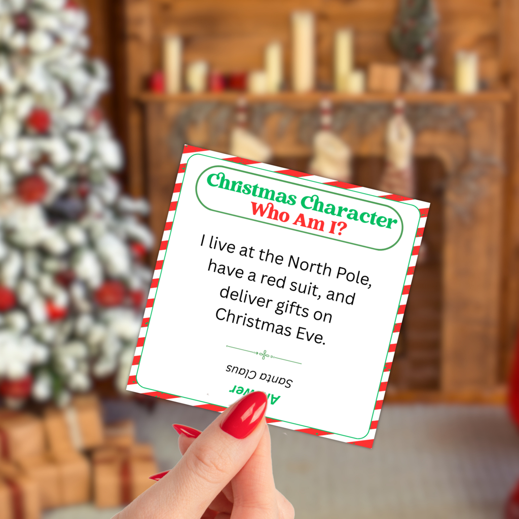 Christmas Character Who Am I Game