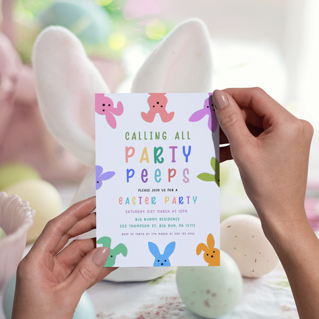 Party with My Peeps Invitation Template