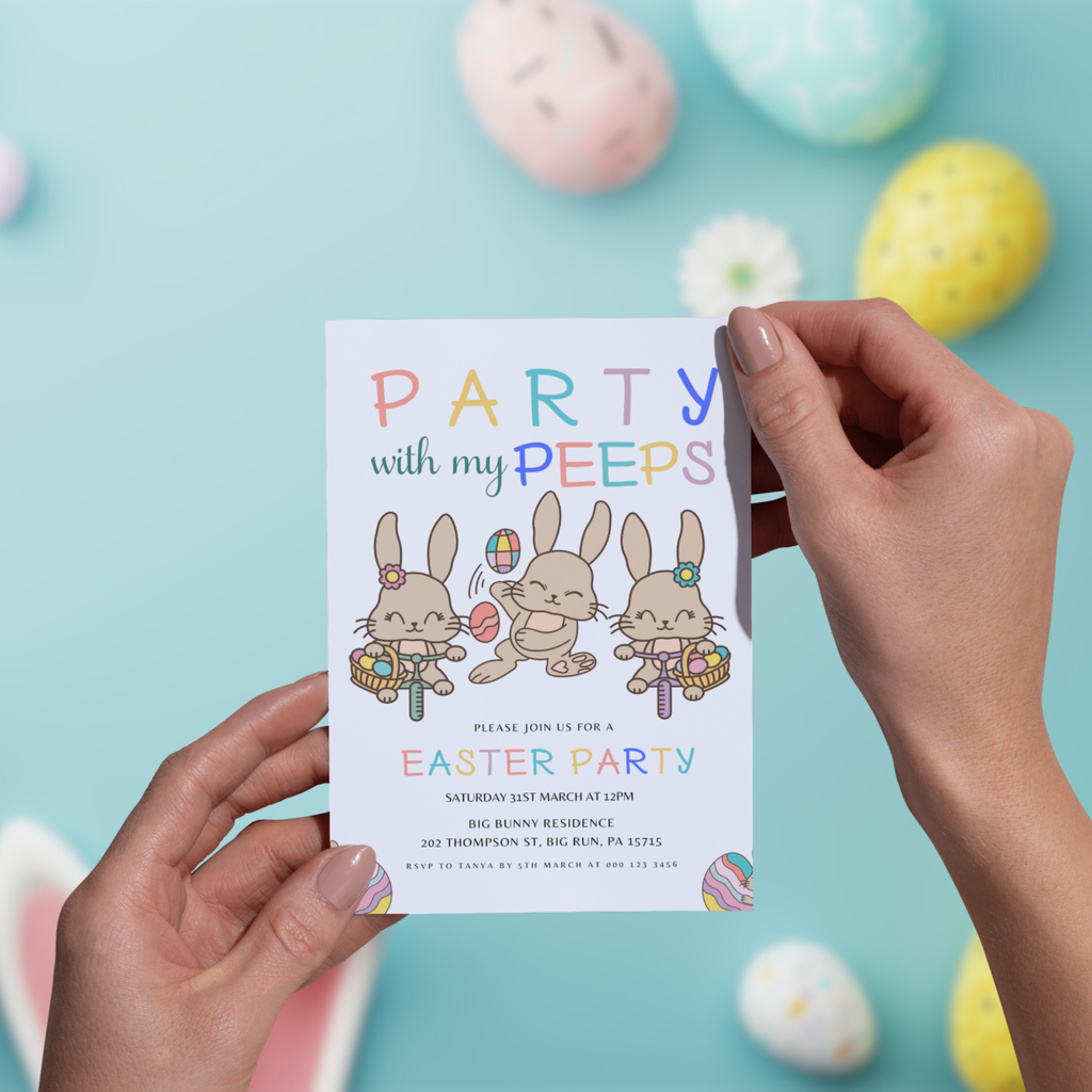 Party with My Peeps Invitation Template