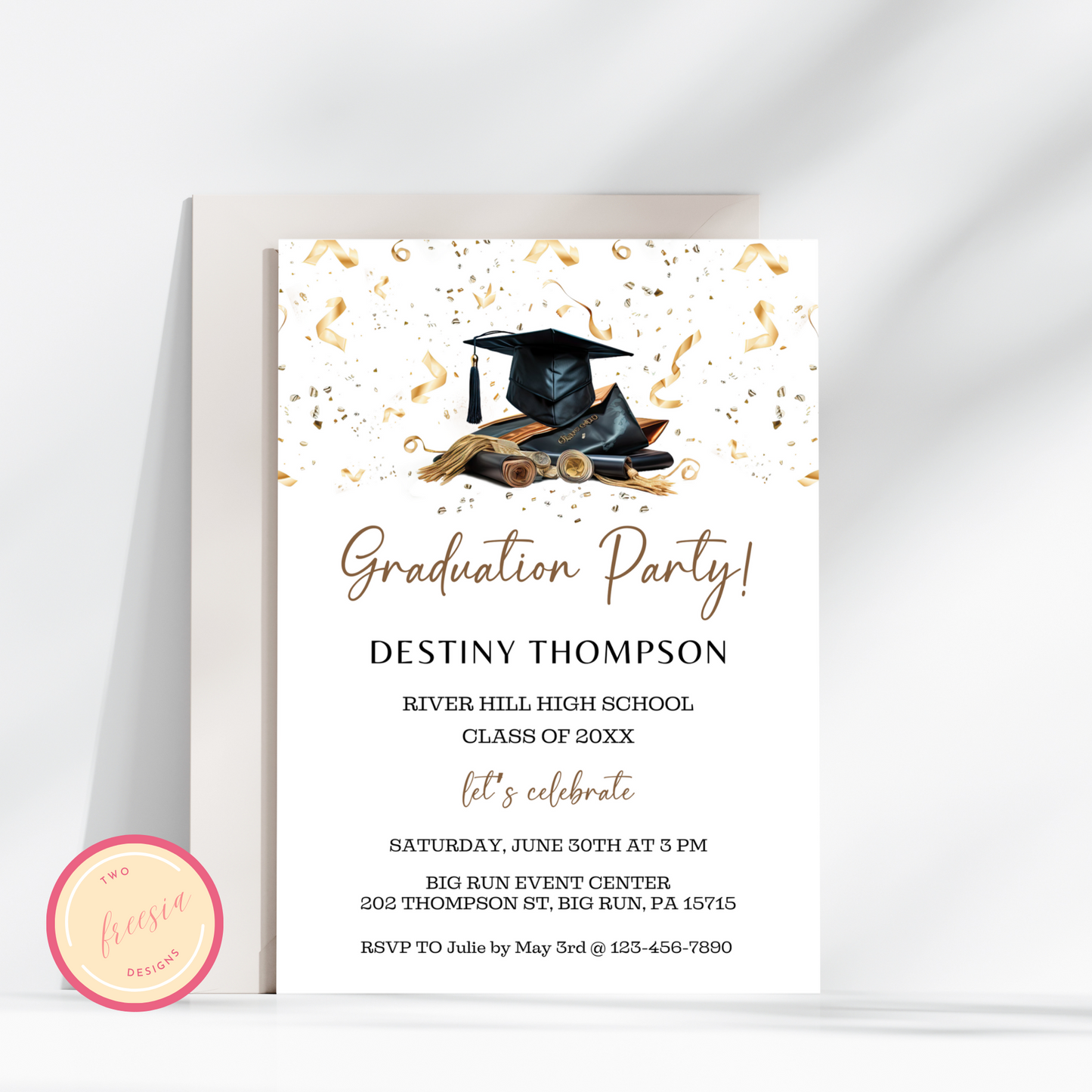 Graduation Invitation Template - High School/College