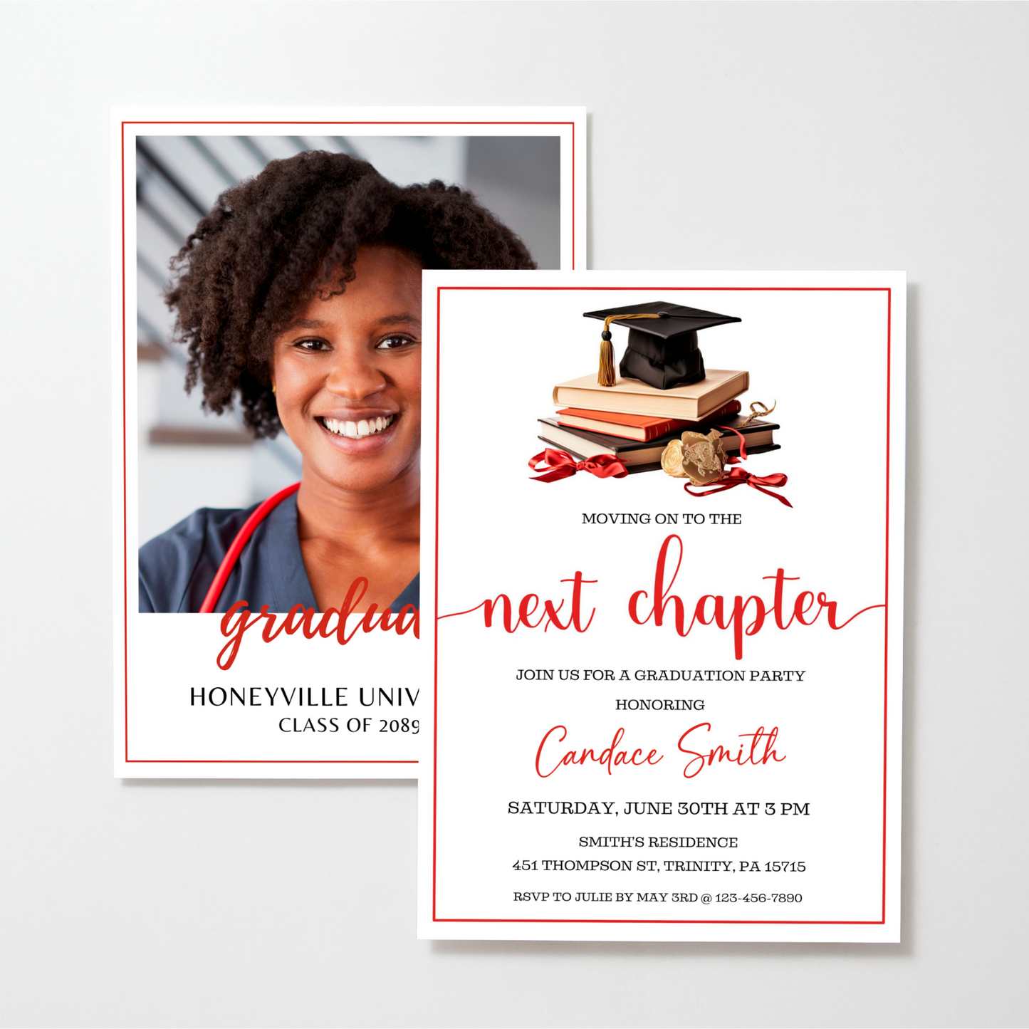 Graduation Party Invite - Next Chapter