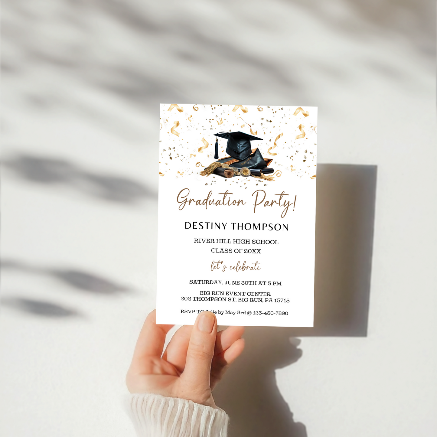 Graduation Invitation Template - High School/College