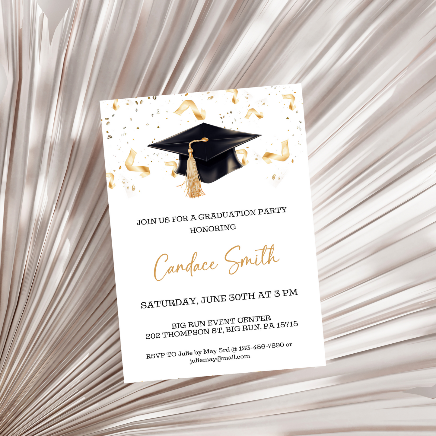 Graduation Invitation Template - College/High School Grad