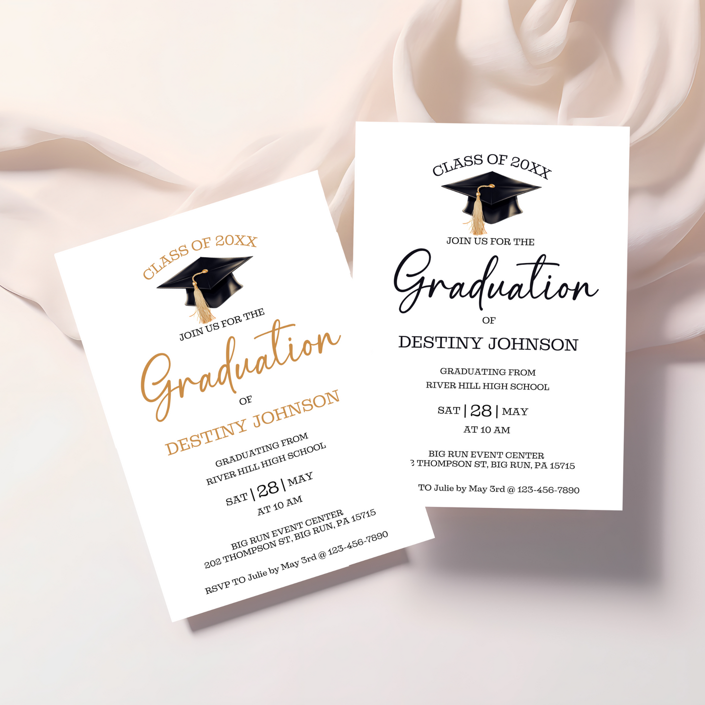 Editable Grad Party Invitation Template