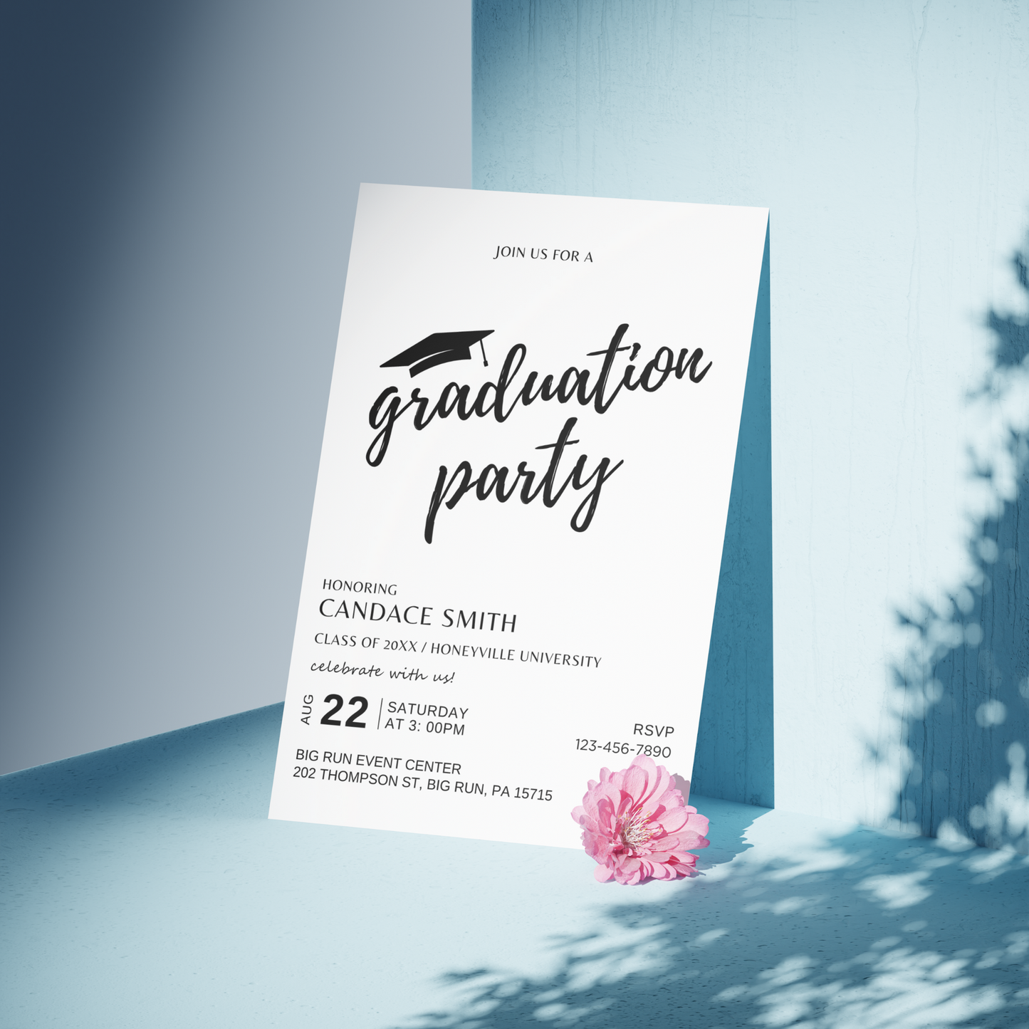 Graduation Party Invitation - Minimalist