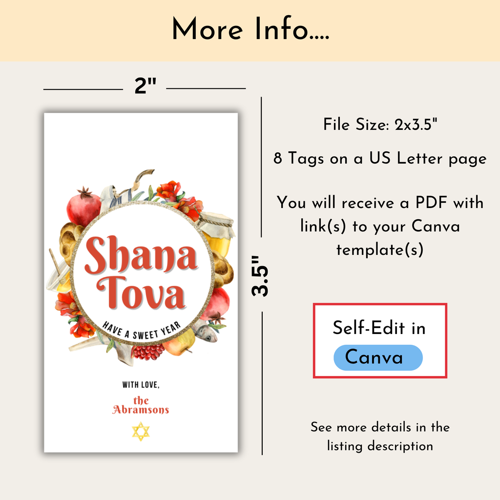 Rosh Hashanah Gift Tag
