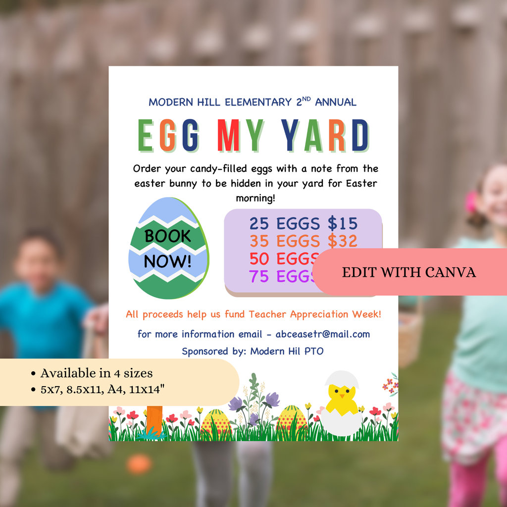 Egg  My Yard Flyer Template