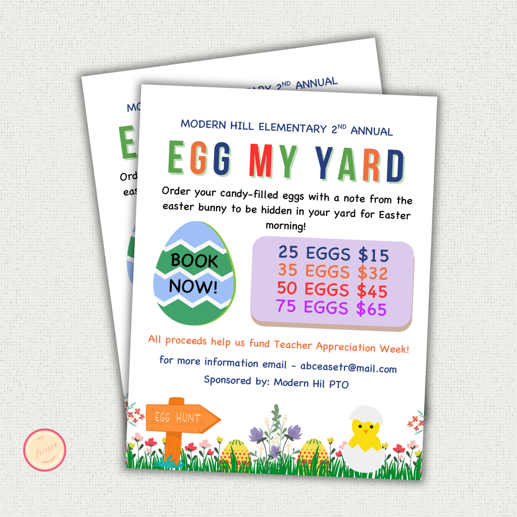Egg  My Yard Flyer Template