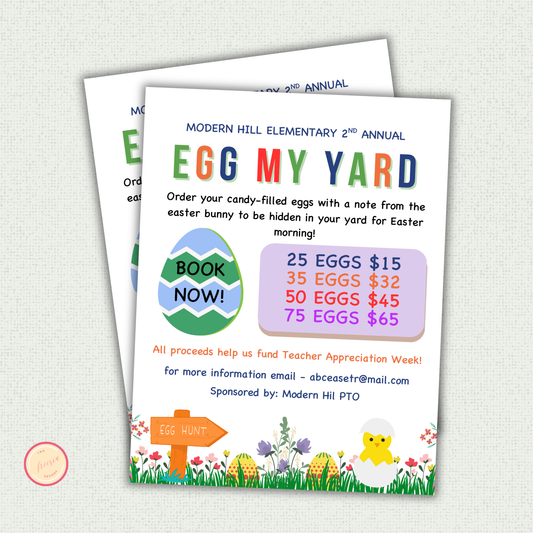 Egg  My Yard Flyer Template