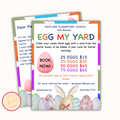 Egg My Yard Flyer - Editable Template