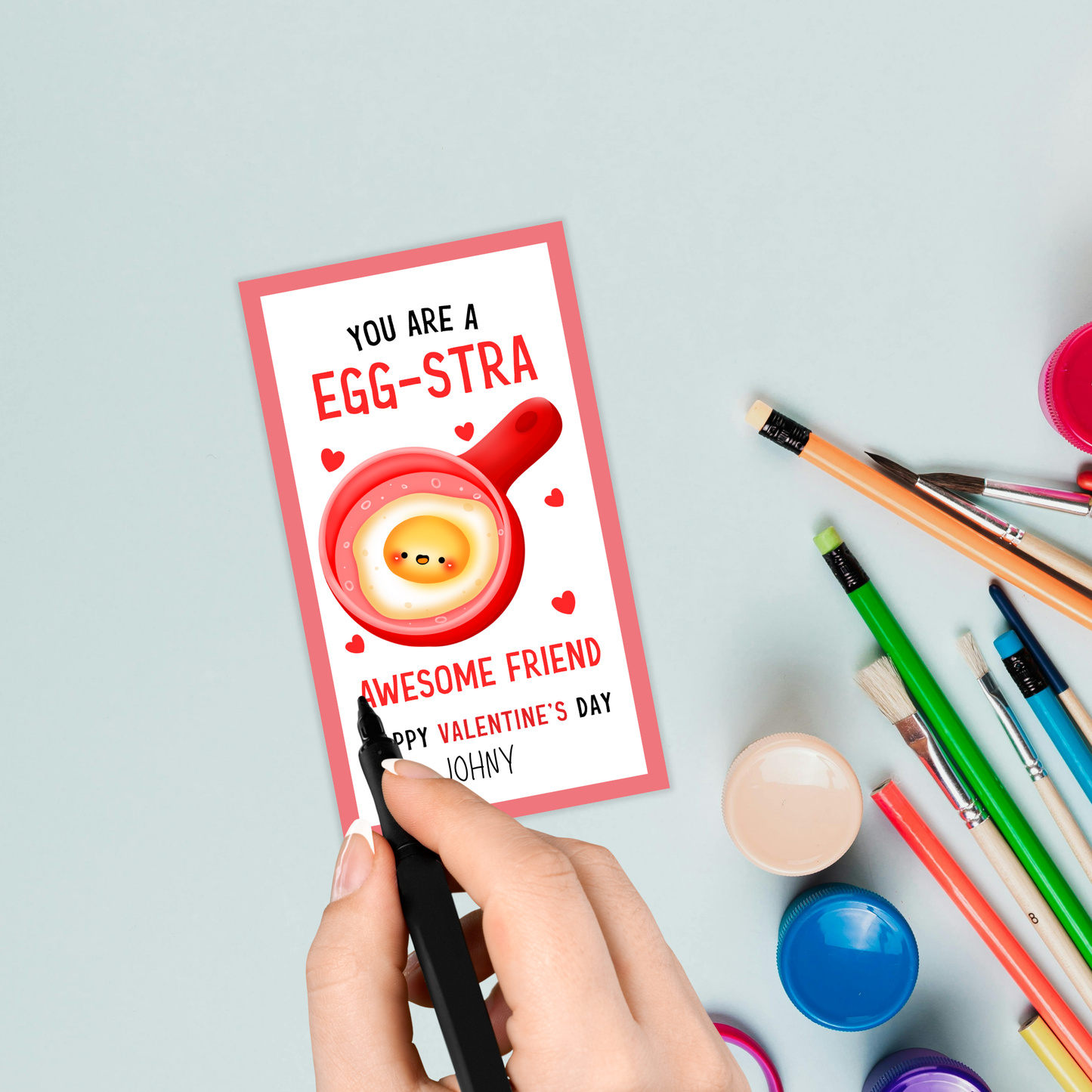 Valentine's Egg-stra Treat Tag