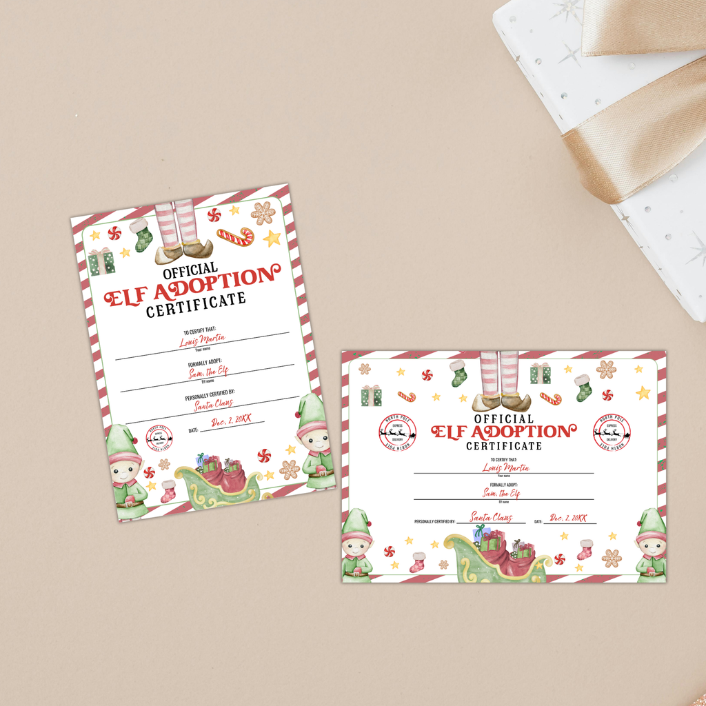 Elf Adoption Certificate