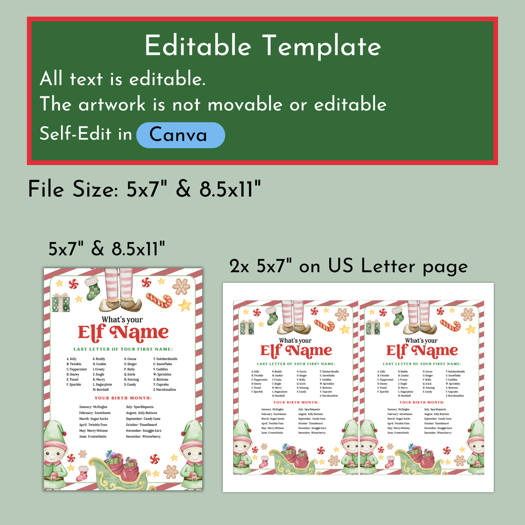 What's your Elf Name + Name Tag