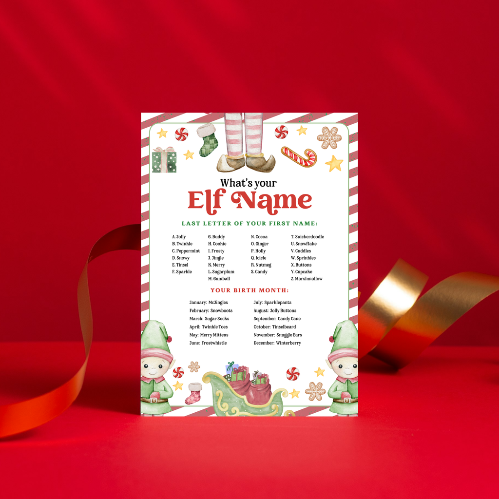 What's your Elf Name + Name Tag