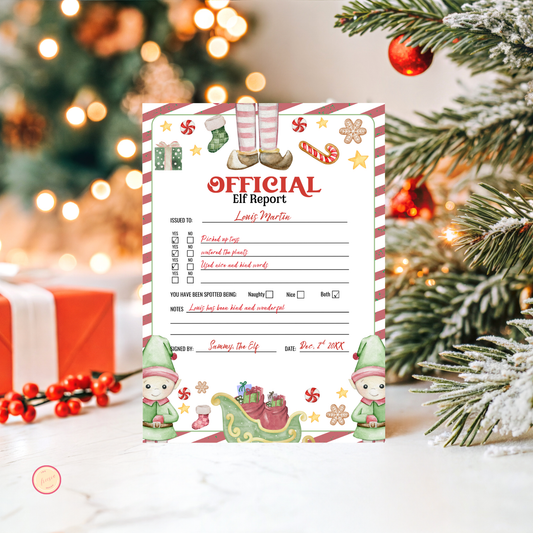Elf Report Card