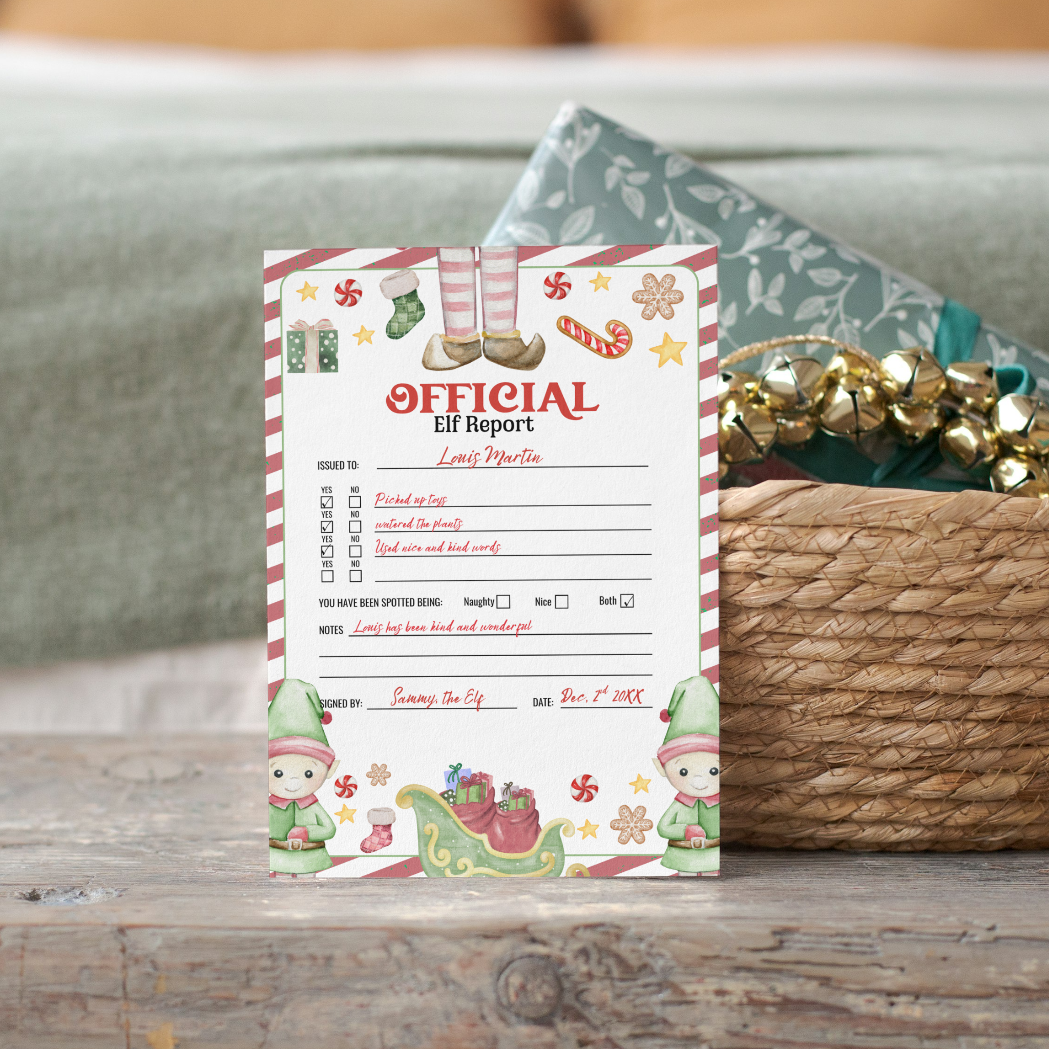 Elf Report Card