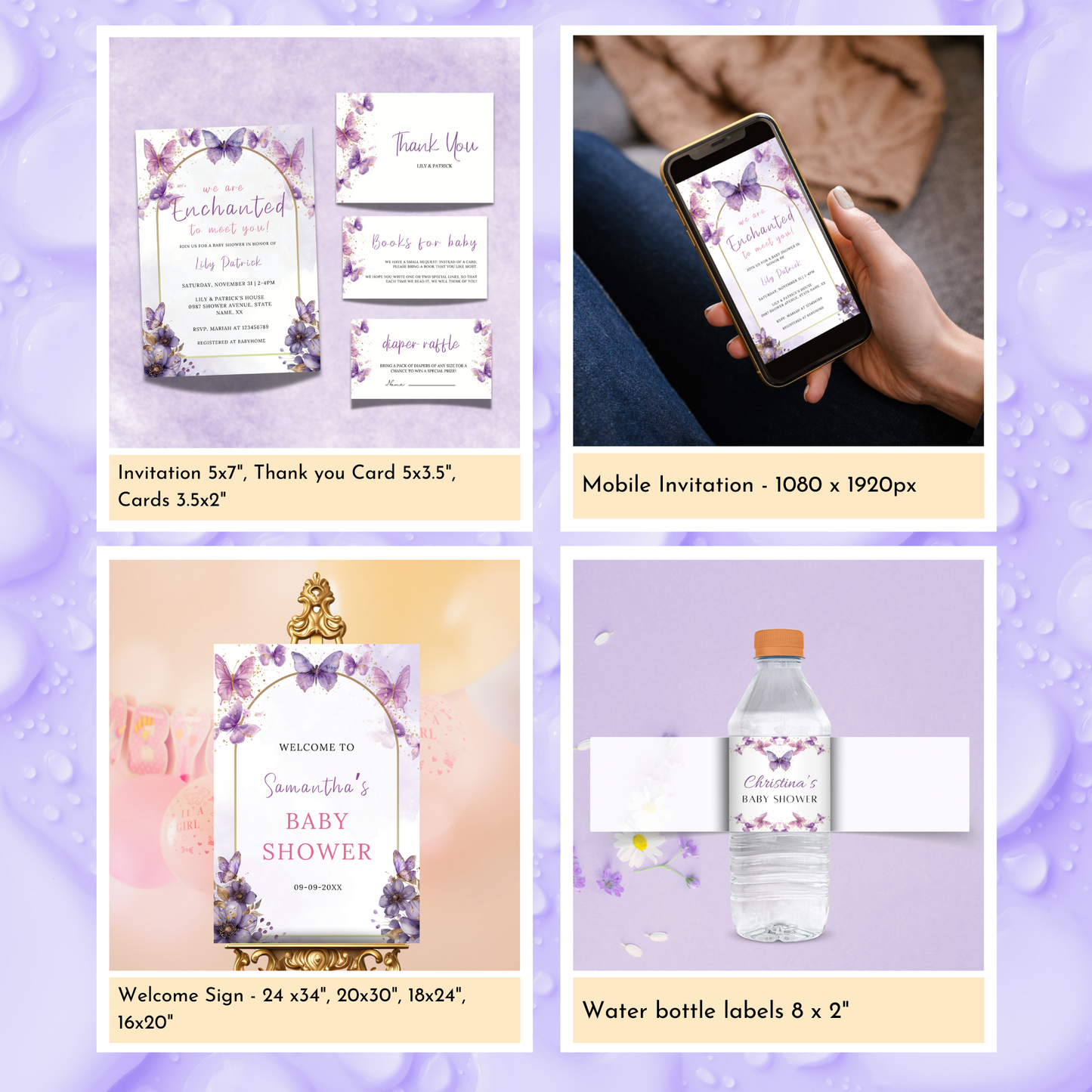 Enchanted Baby Shower Template Bundle #1
