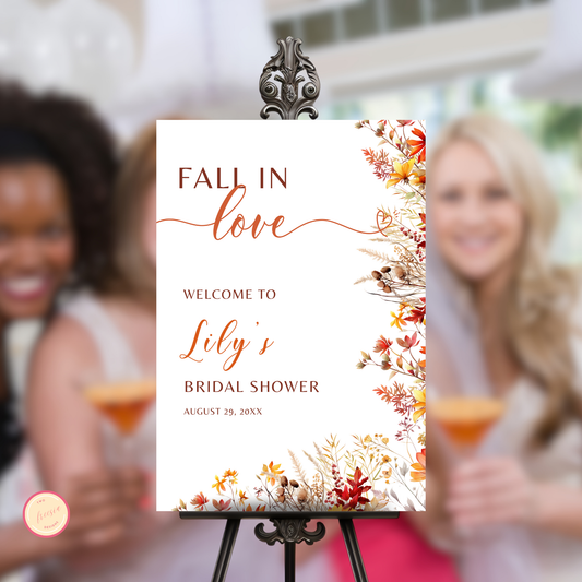 Fall Bridal Shower Welcome Sign #1
