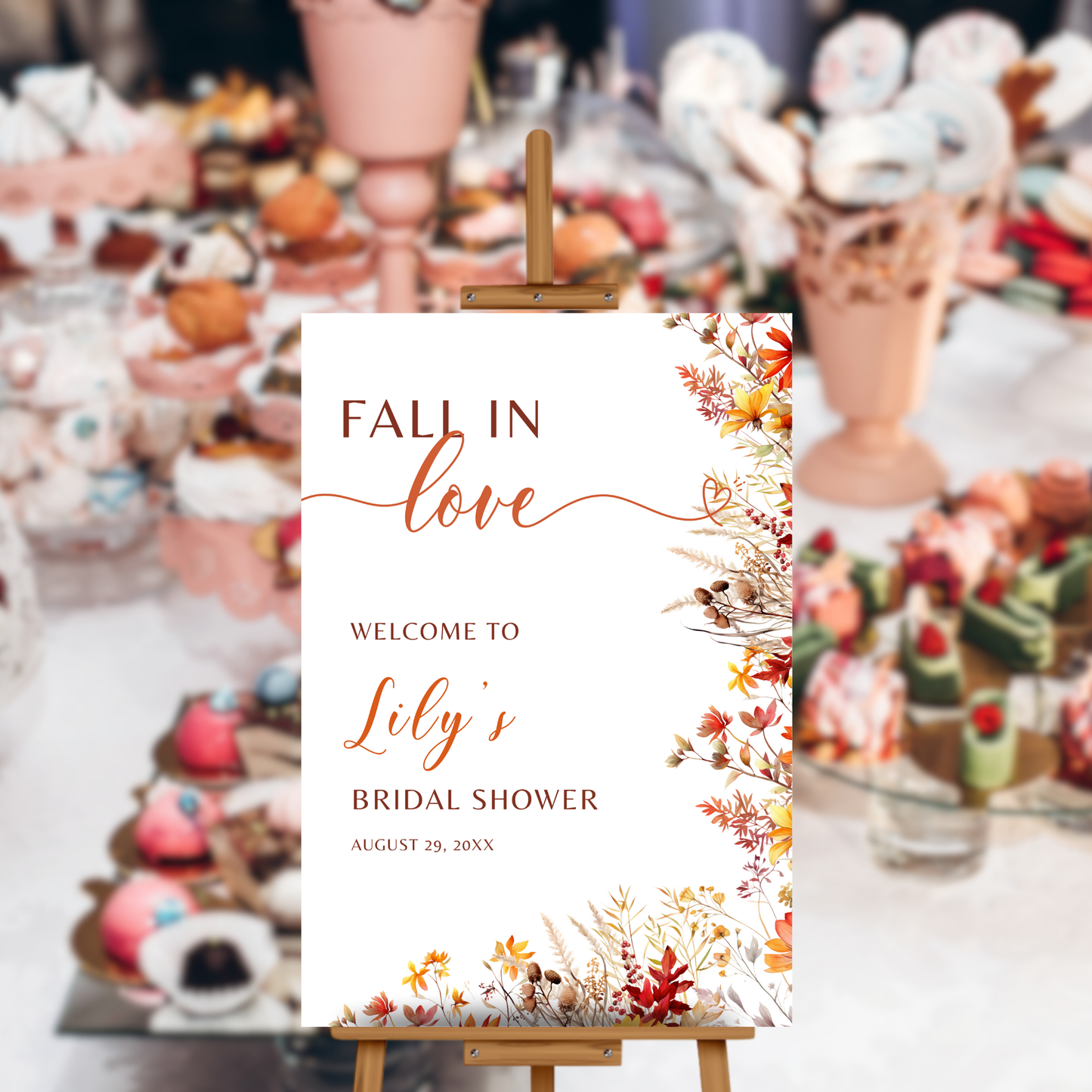 Fall Bridal Shower Welcome Sign #1