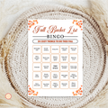 Fall Bucket List Bingo